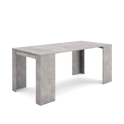 Image de Skraut Home Table Console Extensible Meuble 180 pour 8 Personnes à Manger Style Moderne Ciment