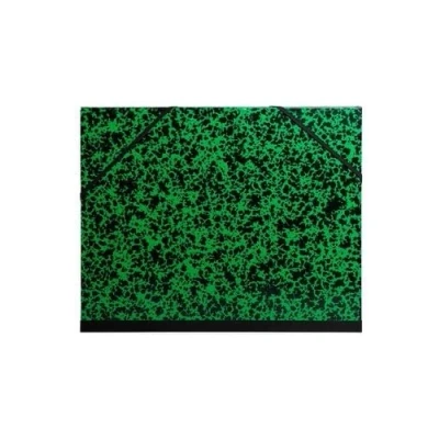 Image de Exacompta Réf. 542800E Lot de 5 cartons à dessin Annonay avec élastiques dos toilé garde blanche dimensions 52 x 72 cm format classer Raisin (500 650 mm) couleur vert