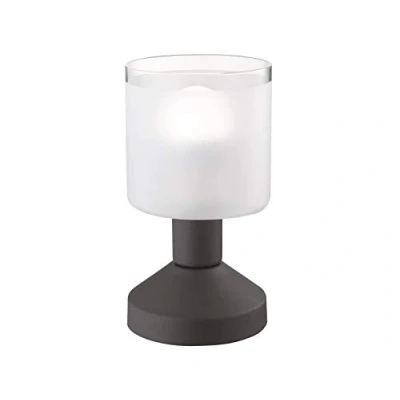 Image de Reality, Lampe de table, Gral 1xE14, max.40,0 W Verre satiné, Transparent claire, Corps: metal, Rouille Ø:9,0cm, H:17,0cm IP20,ON/OFF Touch