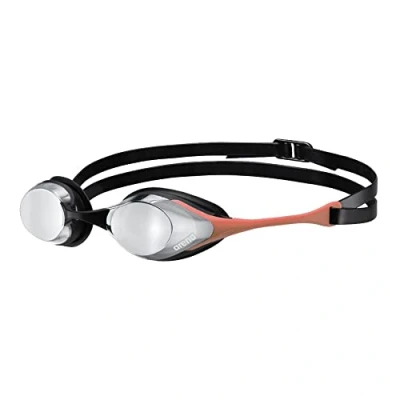 Image de arena Cobra Original Swipe Mirror Lunettes de Natation Unisex Adulte Race, avec Verres Miroir, Anti buée, Protection UV, 4 Ponts Nez Interchangeables