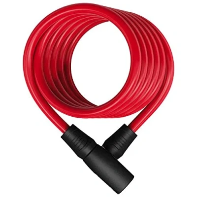 Image de ABUS Antivol à câble spiralé Star 4508K/150 vélo en de 8 mm Niveau sécurité 2 Rouge