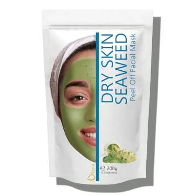 Image de Oïléna Masque Peel Off Alginate Hydratation Intense Soin Nettoyant 100% Naturel Anti Points Noirs Gélifiant Efficace pour Peaux Matures Facile à Utiliser, Transparent, 200 g