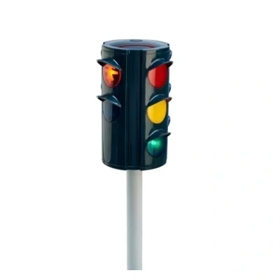 Image de Grand feu de signalisation AMPELMANN (71 cm) Jouet Feux Circulation pour Enfants à partir 3 Ans avec lumière &amp; Bonhomme culte, Lampe Enfant 4 côtés jouables