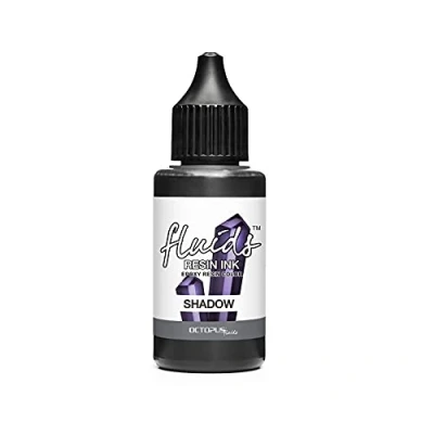 Image de Octopus Fluids Resin Ink Shadow Encre à l&#039;alcool pour résine époxy et UV, couleur : gris, 30 ml