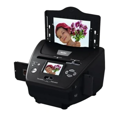 Image de Rollei PDF S 240 SE Multi scanner pour photos, diapositives et négatifs, processus de numérisation en quelques secondes, logiciel retouche d&#039;image inclus noir