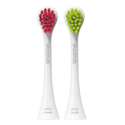Image de Curaprox Hydrosonic Sensitive Lot de 2 têtes brosse à dents sonique, magenta/vert