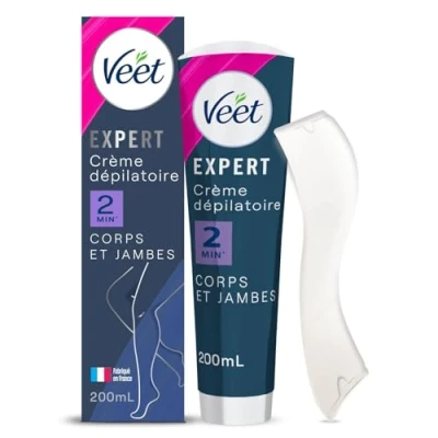 Image de VEET EXPERT Crème Dépilatoire Poils Tenaces Corps &amp; Jambes Agit en 2min 200ml