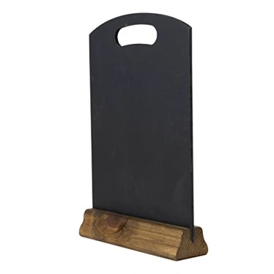 Image de Chalkboards UK Tableau noir de table portable avec socle, bois, noir, 31 x 21 4 cm