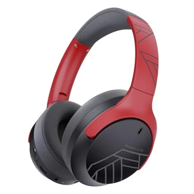 Image de PowerLocus Casque Bluetooth sans Fil, 60H Durée de Lecture, Pliable avec 4 EQ Musique Modes, Fil Microphone, HiFi, Cache Oreilles Confortables pour Voyage/Téléphone