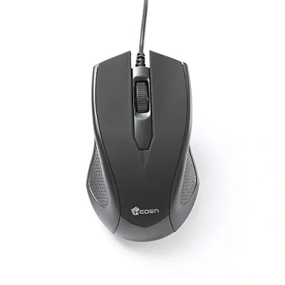 Image de Heden Souris Filaire 1200 DPI Connexion USB Ultra Léger Ambidextre Compatible avec PC/Mac Noir