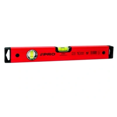 Image de PRO600 Niveau À Bulle 40cm avec Profil Ergonomique ERS+ (Easy Reading System) Précision de 0,5 mm/m a précis embouts Antichocs Couleur Rouge