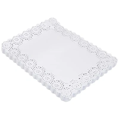 Image de García de Pou 250 Unités Dentelles Rectangulaires 47 g/m2, 27 x 21 cm Blanc Papier