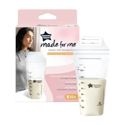 Image de Tommee Tippee Sachets de Conservation Lait Maternel, Double Fermeture, Sans BPA, 350ML, Lot 36