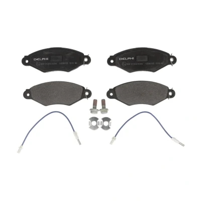 Image de DELPHI LP1519 Jeu de plaquettes frein contact signal d&#039;usure inclus avec tôle anti bruit accessoires RENAULT: Kangoo I, I Express