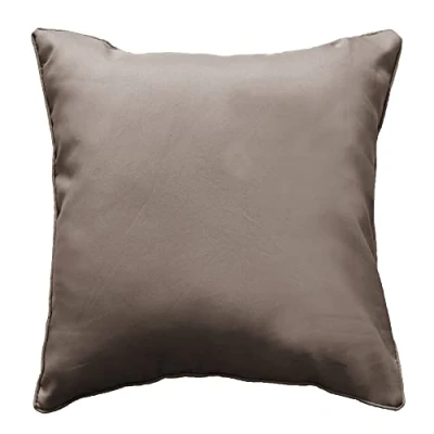 Image de Douceur d&#039;Intérieur COUSSIN 60X60 POLYESTER UNI ESSENTIEL TAUPE, Env. : 100% Int Fibres Divers, 60 x CM
