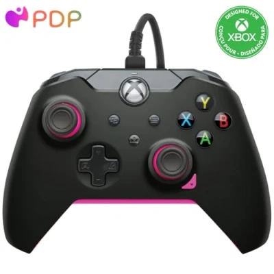 Image de PDP Manette filaire: Mèche noirePour Xbox Series XS, One et Windows 10/11 Neuf