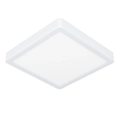 Image de Eglo connect.z Smart Home plafonnier LED de salle bain Fueva 6 Z, ZigBee, app et commande vocale Alexa, blanc chaud froid, RGB, luminaire à intensité variable, blanc, IP44, 22x22 cm