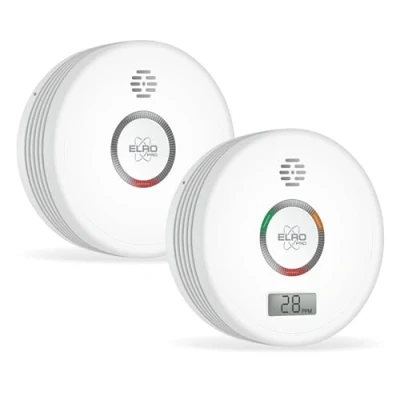 Image de Kit anti incendie ELRO FF4910 PRO Détecteur de fumée &amp; monoxyde carbone avec pile 10 ans