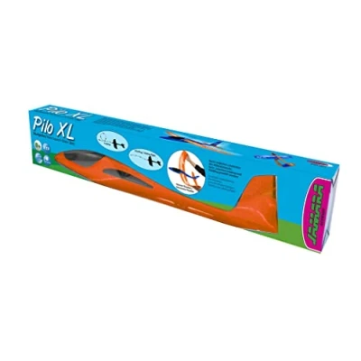 Image de JAMARA Patins en Mousse 2 1 Pilo XL Super léger (160 g), Presque Indestructible, empennage d&#039;altitude pour looping ou vol Coulissant, 86 cm d&#039;envergure, 460485, Orange