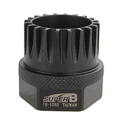 Image de SUPER B 4712765143156 Bottom Bracket Extractor Shimano 20 Notches with Wrench Unisex Adult, Black, Taille Unique
