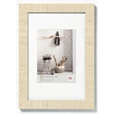 Image de walther design cadre photo blanc crème 40 x 60 cm avec passe partout, Home en bois HO460W