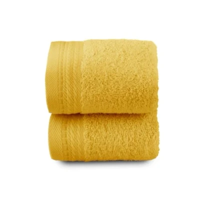 Image de Top Towel Premium Grandes Serviettes de Bain 2 pour Le Visage ou Bidet 30x50 cm 100% Coton 600 Grammes Citron