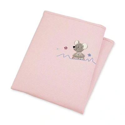 Image de Sterntaler Couverture en Peluche Matelassé Mabel, Âge : Bébé dès la Naissance, 75 x 100 cm, Rose/Multicolore