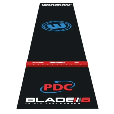 Image de Winmau Tapis de fléchettes Pro Zone Precision en PVC avec ligne Oche intégrée surélevée pour pointe acier protection cible