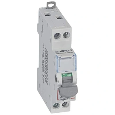 Image de Interrupteur sectionneur DX3 IS à voyant 2P 400V 20A 1 module