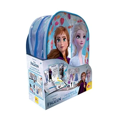 Image de Lisciani Giochi Frozen Coloring et Drawing School, Sac à Dos, Tableau, Manuel, feutres, 92925, Multicolore