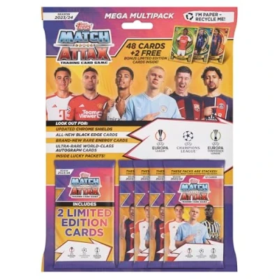 Image de Topps Match Attax 23/24 Mega Multipack contains 48 cards plus 2 random LE