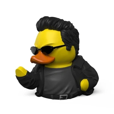 Image de TUBBZ Première édition : The Matrix Neo Cosplaying Rubber Duck Figurine en Vinyle