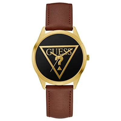 Image de Guess Femmes Analogique Quartz Montre avec Bracelet en Cuir W1144L2