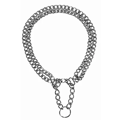 Image de Trixie Chromed Double Row Semi Choke Chain with Strain Relief, 50 cm x 2.5 mm