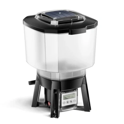 Image de WilTec CFF 206 Distributeur Automatique Solaire Nourriture de Poissons programmable 1 6 Repas par Jour