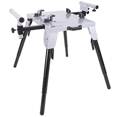Image de Evolution Power Tools 005 0002 Support de tronçonneuse à métaux avec raccord universel, réglable en hauteur, bras et supports extensibles 3M jusqu&#039;à 225 kg