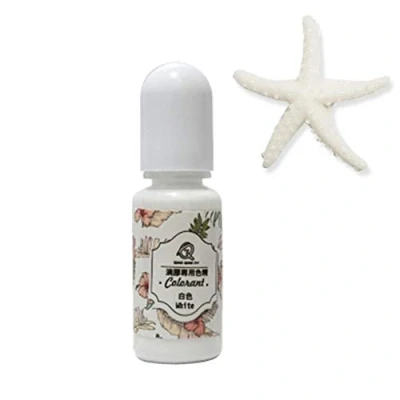 Image de Brussels08 Flacon de 10 g/flacon pigment liquide pour Résine époxy UV Colorant d&#039;art Teinture couleur inodore la fabrication bijoux et silicone Blanc