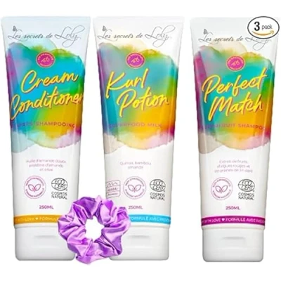 Image de Les Secrets De Loly Mon match Programme 1 Cream conditioner 250 ml + Kurl potion 250ml Perfect Chouchou Offert Couleur Aléatoire