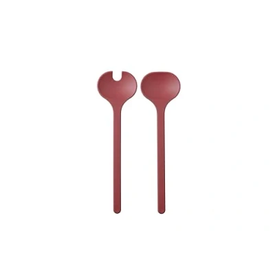 Image de Mepal Couverts à salade 2 pièces Silueta Lavable au lave vaisselle Fourchette et cuillère Vivid mauve