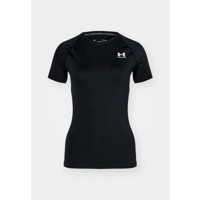 Image de Under Armour UA HG Authentics COMP SS Tshirt de sport Black / white, Femme, Taille: XXL, white