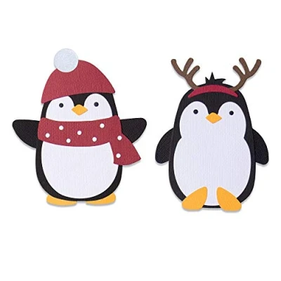 Image de Sizzix Matrice de decoupe Bigz 664499 Pingouin Amis par Olivia Rose Scrapbooking, Carton, Multicolor, Taille unique