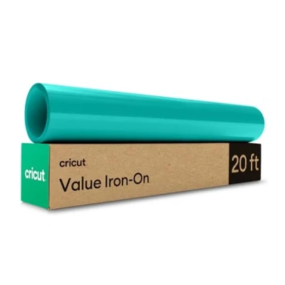 Image de Cricut Rouleau de vinyle à transfert thermique pour une utilisation avec toutes les machines découpe Bleu sarcelle 6 m