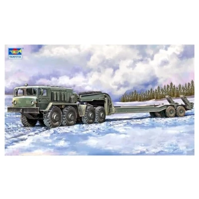 Image de Trumpeter 07194 Maz 537G Intermediate Type with Maz/Chmzap 5247G Semi Trailer échelle 1/72 Plastique modèle Kit à Assembler