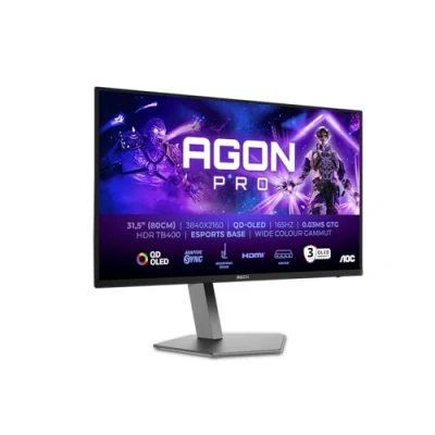 Image de AOC AGON PRO AG326UD écran plat de PC 80 cm (31.5 ) 3840 x 2160 pixels 4K Ultra HD QDOLED Noir Neuf
