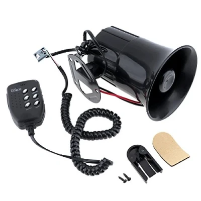 Image de Sirène sonore 12 V 6 sons pour voiture, camionnette, camion, moto, bateau avec haut parleur 150 dB 100 W