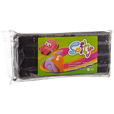 Image de AVENUE MANDARINE SO0870500100C Un pain de 500 g PATE A MODELER Softy À partir 3 ans NOIR