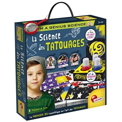Image de I&#039;m a Genius LA SCEINCE des Tatouages, Tatouages éphémères faciles et sûrs, partir da 7 Ans