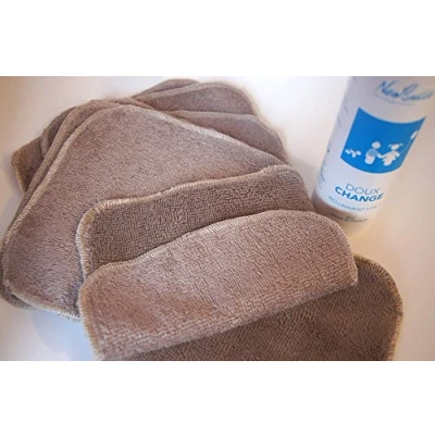 Image de Lot de 5 lingettes lavables en bambou et coton Néobulle