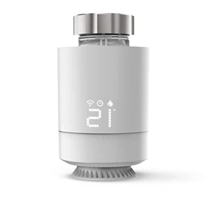 Image de Hama Tête Thermostatique Connectée et intelligente WiFi (pour Kit de chauffage Connecté 00176592 compatible Alexa Google Home, Robinet Intelligent pour Radiateur à Eau Chaude) Blanc