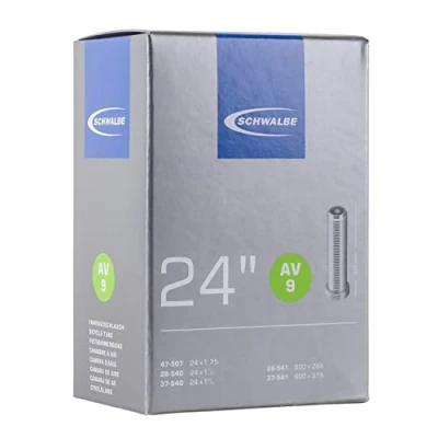Image de Schwalbe AV9 Chambre à air Noir 24 x 1,75&quot; Valve Schrader